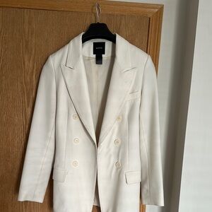 Smythe White Blazer Classic Tailored Design